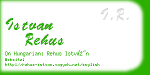 istvan rehus business card